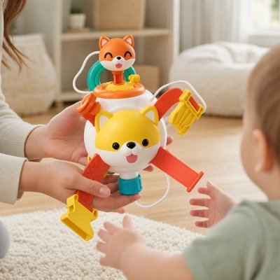 Jouet bébé| Éducatif Sensoriel - Bb escargot