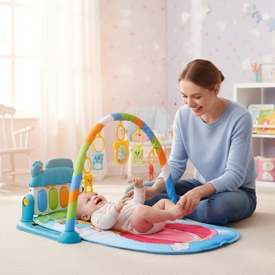 Tapis d'éveil bébé | Sensoriel - Bb escargot