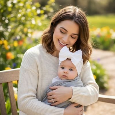 Turban bebe fille | Ultra - Doux - Bb escargot