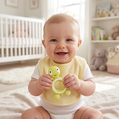 Anneau dentition bébé | Silicone Souple - Bb escargot