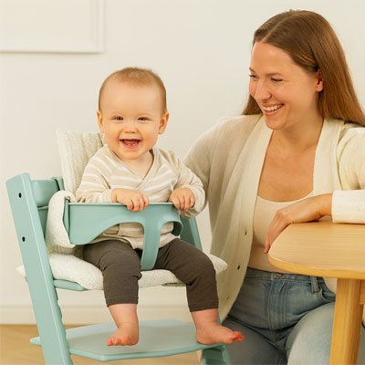 Chaise haute coussin | Confort Optimal - Bb escargot