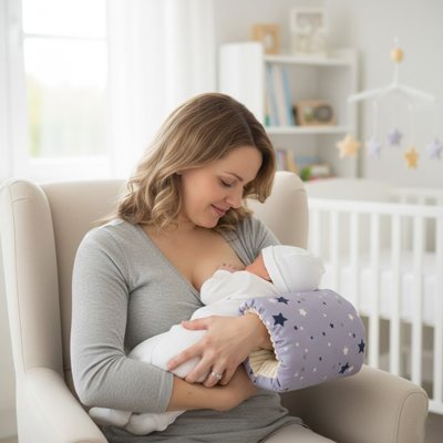 Coussin d'allaitement pour le bras | Ergonomique - Bb escargot