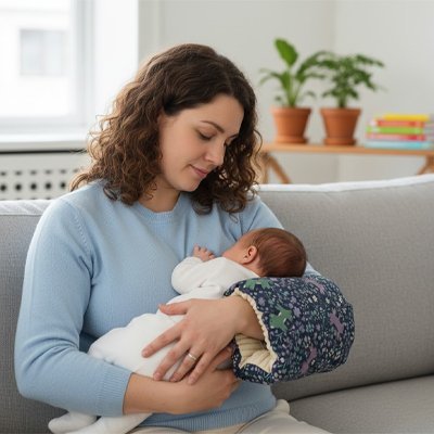 Coussin d'allaitement pour le bras | Ergonomique - Bb escargot