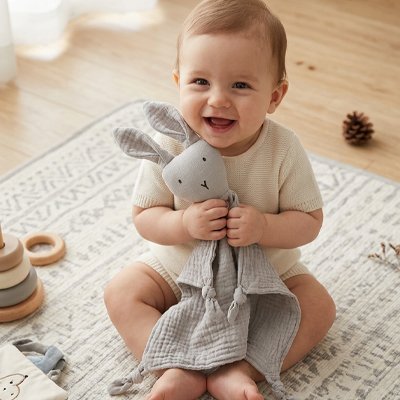 Doudou lapin | Tout doux premium - Bb escargot