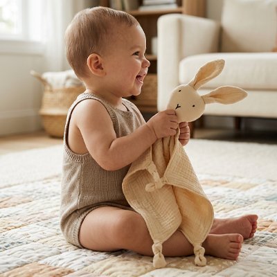 Doudou lapin | Tout doux premium - Bb escargot