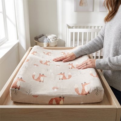 Housse matelas à langer | Imperméable et Lavable - Bb escargot