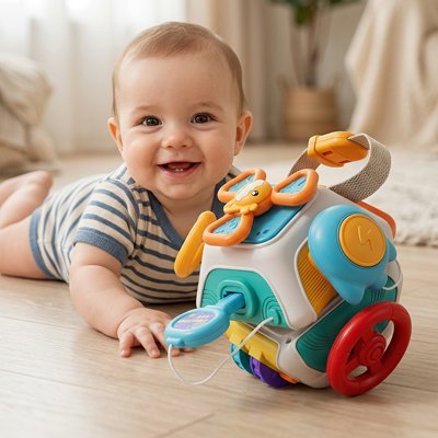 Jouet bébé| Éducatif Sensoriel - Bb escargot