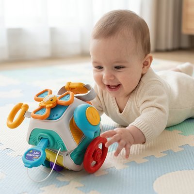 Jouet bébé| Éducatif Sensoriel - Bb escargot
