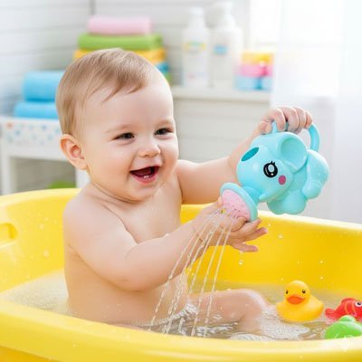 Jouet de bain pour bébé | Sécurisé et Éducatif - Bb escargot