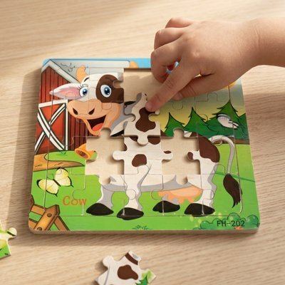 Puzzle bois | Artisanal - Bb escargot
