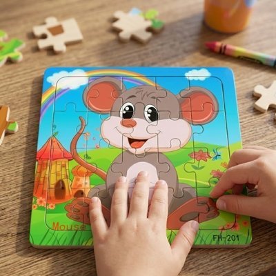 Puzzle bois | Premium Écologique - Bb escargot
