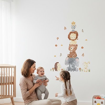 Stickers muraux enfant | Repositionnables - Bb escargot