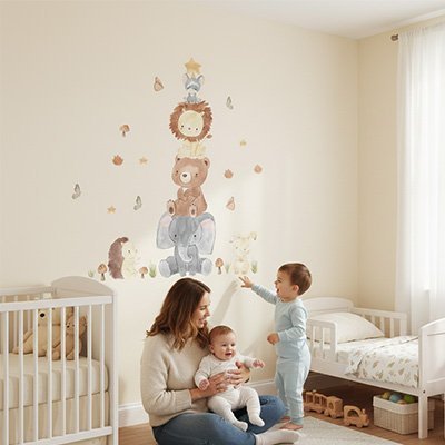 Stickers muraux enfant | Repositionnables - Bb escargot