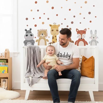 Stickers muraux enfant | Repositionnables - Bb escargot