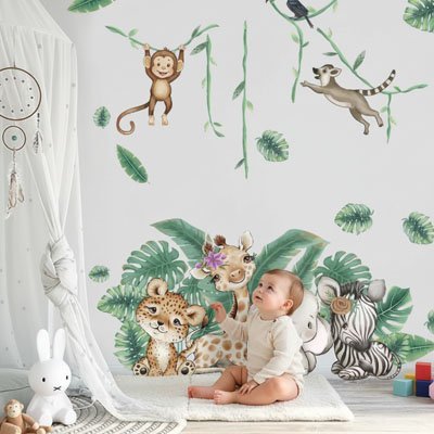 Stickers muraux enfant | Repositionnables - Bb escargot