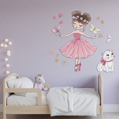 Stickers muraux enfant | Repositionnables - Bb escargot