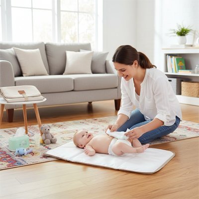 Tapis à langer nomade | Compact et hygiénique - Bb escargot