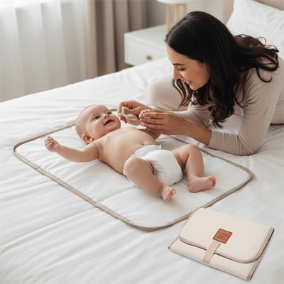 Tapis à langer nomade | Compact et hygiénique - Bb escargot