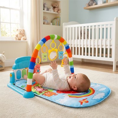 Tapis d'éveil bébé | Sensoriel - Bb escargot