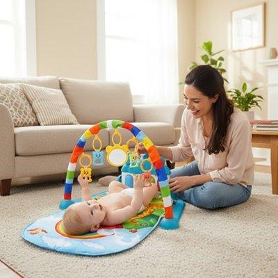 Tapis d'éveil bébé | Sensoriel - Bb escargot
