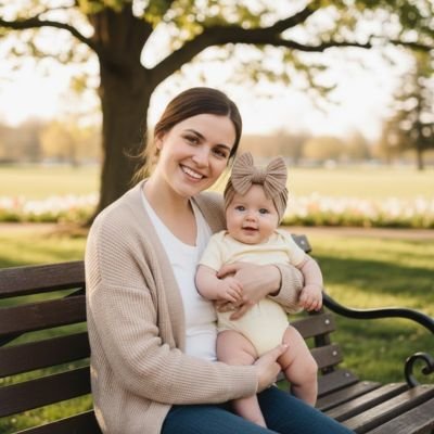 Turban bebe fille | Ultra - Doux - Bb escargot