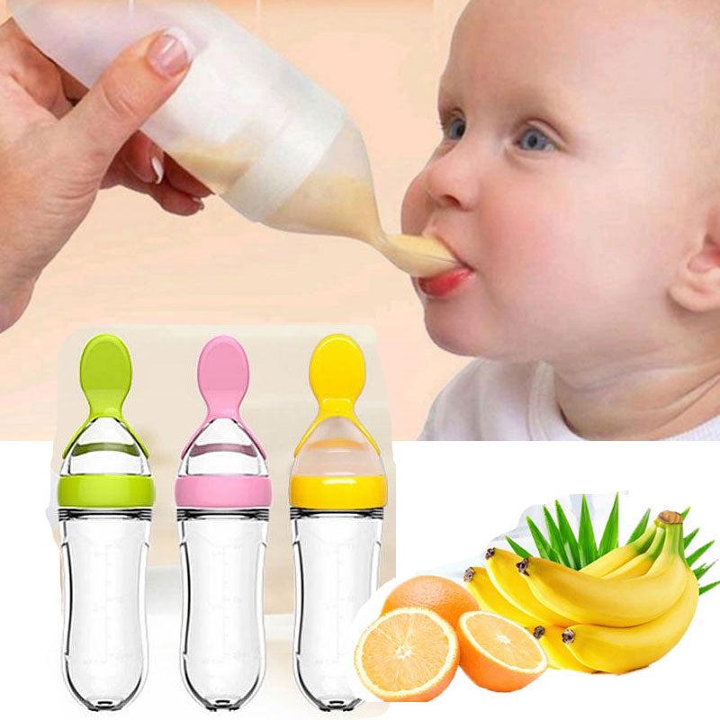 Biberon avec cuillère pour nouveau-né | EasyBottle™ - Bb escargot
