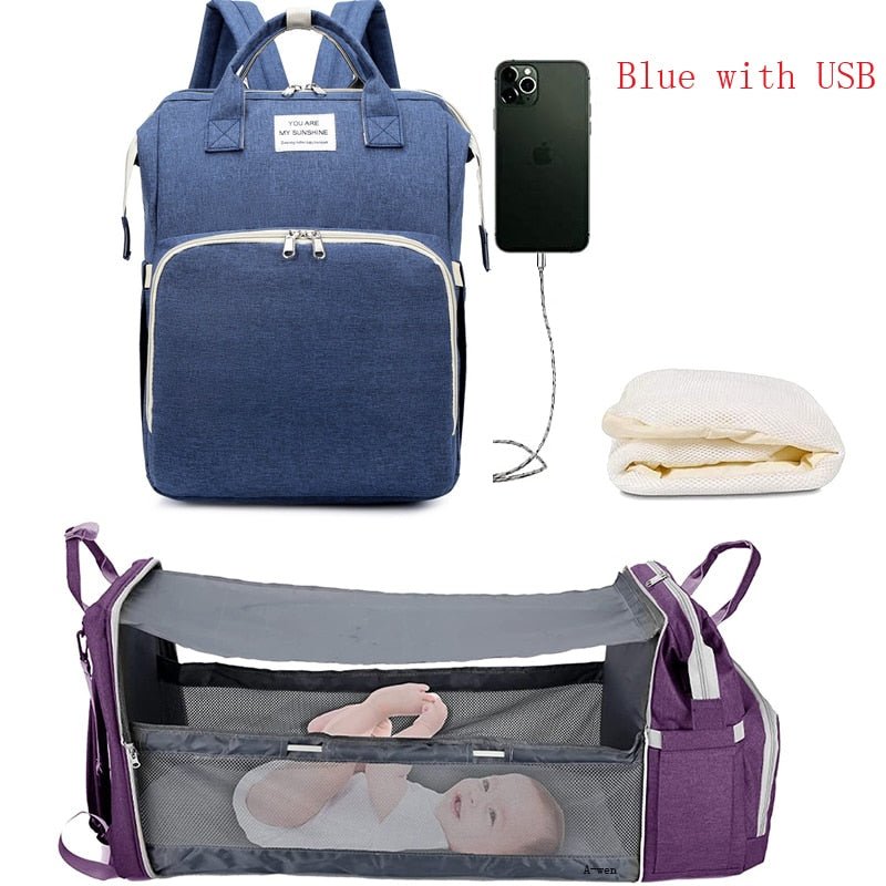 Sac à langer portatif | Berceau de voyage BabyNappy™ - Bb escargot