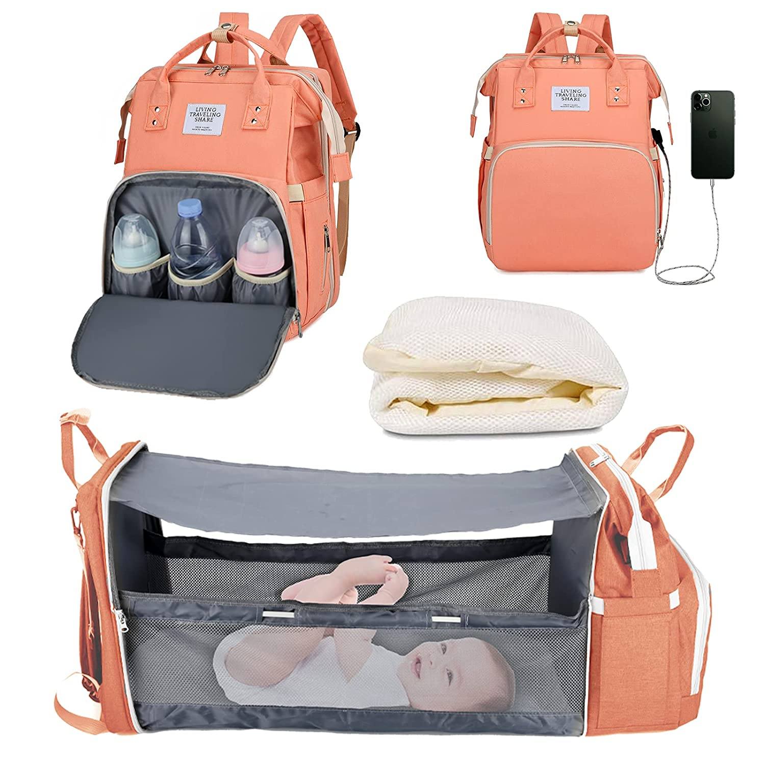 Sac à langer portatif | Berceau de voyage BabyNappy™ - Bb escargot