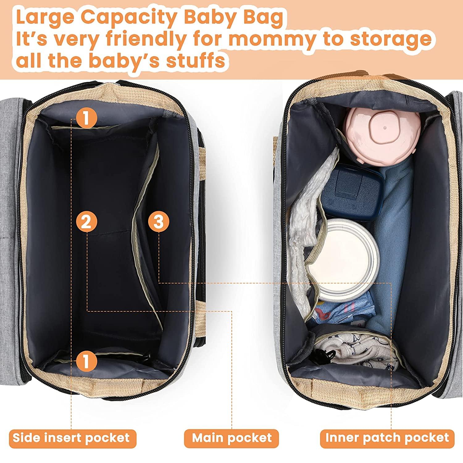 Sac à langer portatif | Berceau de voyage BabyNappy™ - Bb escargot